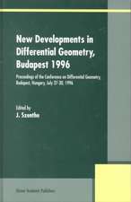 New Developments in Differential Geometry, Budapest 1996: Proceedings of the Conference on Differential Geometry, Budapest, Hungary, July 27–30, 1996