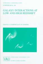 Galaxy Interactions at Low and High Redshift: Proceedings of the 186th Symposium of the International Astronomical Union , held at Kyoto, Japan, 26–30 August 1997