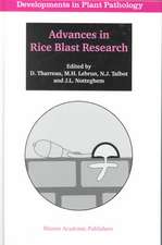 Advances in Rice Blast Research: Proceedings of the 2nd International Rice Blast Conference 4–8 August 1998, Montpellier, France