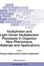 Multiphoton and Light Driven Multielectron Processes in Organics: New Phenomena, Materials and Applications: Proceedings of the NATO Advanced Research Workshop on Multiphoton and Light Driven Multielectron Processes in Organics: New Phenomena, Materials and Applications Menton, France 26–31 August 1999