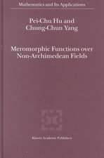 Meromorphic Functions over Non-Archimedean Fields