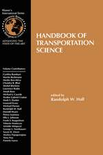 Handbook of Transportation Science