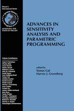 Advances in Sensitivity Analysis and Parametric Programming