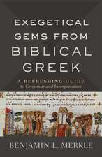 Exegetical Gems from Biblical Greek – A Refreshing Guide to Grammar and Interpretation