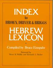 Index to Brown, Driver, & Briggs Hebrew Lexicon