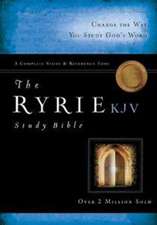 The Ryrie Study Bible: King James Version, Black, Bonded Leather, Red Letter, Ribbon Marker