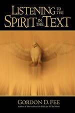 Listening to the Spirit in the Text