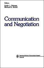 Communication and Negotiation