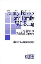 Family Policies and Family Well-Being