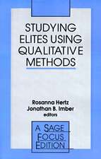 Studying Elites Using Qualitative Methods