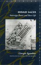 Homo Sacer: Sovereign Power and Bare Life 