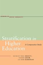 Stratification in Higher Education: A Comparative Study