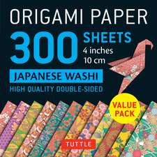 Origami Paper 300 sheets Japanese Washi Patterns 4" (10 cm): Tuttle Origami Paper: Double-Sided Origami Sheets Printed with 12 Different Designs