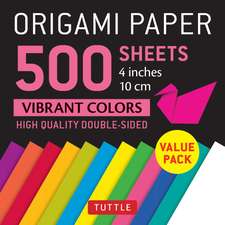 Origami Paper 500 sheets Vibrant Colors 4" (10 cm): Tuttle Origami Paper: Double-Sided Origami Sheets Printed with 12 Different Colors