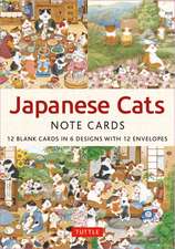 Japanese Cats - 12 Blank Note Cards