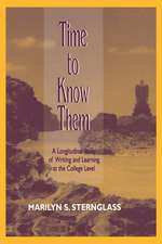 Time To Know Them: A Longitudinal Study of Writing and Learning at the College Level