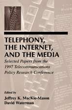 Telephony, the Internet, and the Media: Selected Papers From the 1997 Telecommunications Policy Research Conference