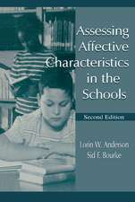 Assessing Affective Characteristics in the Schools