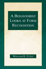 A Behaviorist Looks at Form Recognition