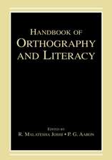 Handbook of Orthography and Literacy