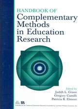 Handbook of Complementary Methods in Education Research