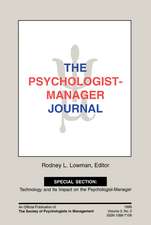 The Psychologist-Manager Journal: Volume 3, Number 2