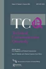 Civic Engagement and Technical Communication: A Special Issue of Technical Communication Quarterly