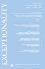 Students Who Are Exceptional and Writing Disabilities: Prevention, Practice, Intervention, and Assessment:a Special Issue of exceptionality