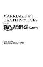 Marriage and Death Notices from 