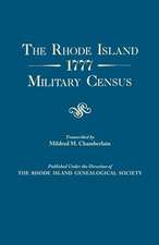 The Rhode Island 1777 Military Census