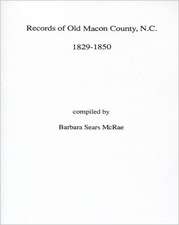 Records of Old Macon County, North Carolina, 1829-1850