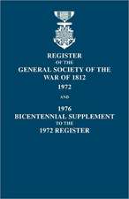 Register of the General Society of the War of 1812