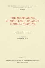 The Reappearing Characters in Balzac's Comédie Humaine