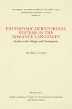 Phytonymic Derivational Systems in the Romance Languages