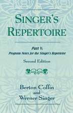 The Singer's Repertoire, Part V