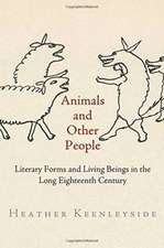 Animals and Other People – Literary Forms and Living Beings in the Long Eighteenth Century