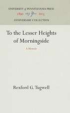 To the Lesser Heights of Morningside – A Memoir