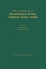 Fifth Symposium on the Structure of Low-Medium Mass Nuclei