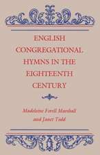 English Congregational Hymns in the Eighteenth Century