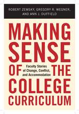 Making Sense of the College Curriculum: Faculty Stories of Change, Conflict, and Accommodation