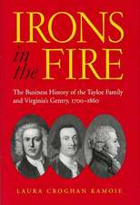 Irons in the Fire: The Business History of the Tayloe Family and Virginia's Gentry, 1700-1860