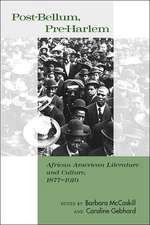 Post–Bellum, Pre–Harlem – African American Literature and Culture, 1877–1919