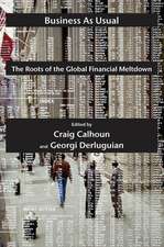 Business as Usual – The Roots of the Global Financial Meltdown