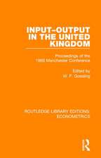 Input-Output in the United Kingdom: Proceedings of the 1968 Manchester Conference