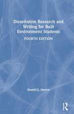 Dissertation Research and Writing for Built Environment Students