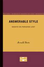 Answerable Style: Essays on Paradise Lost