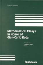 Mathematical Essays in honor of Gian-Carlo Rota