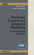 Nonlinear Control and Analytical Mechanics: A Computational Approach