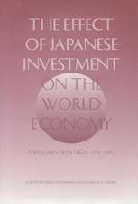 The Effect of Japanese Investment on the World Economy