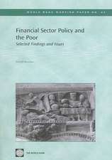 Honohan, P: Financial Sector Policy and the Poor